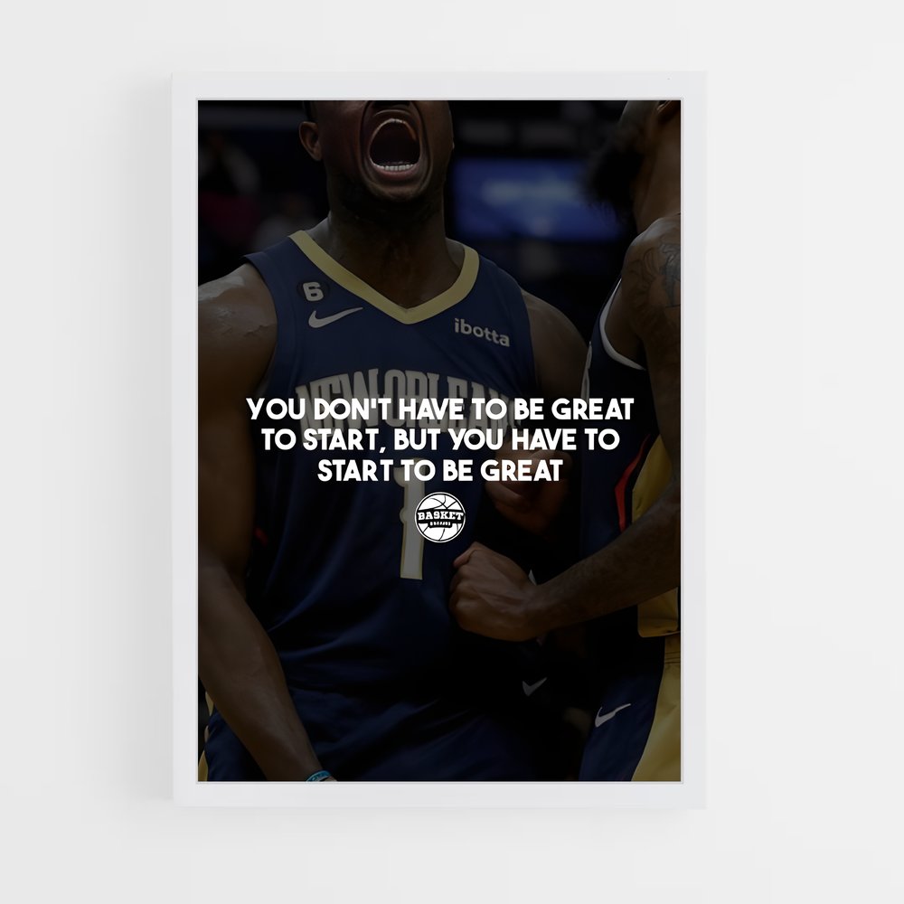 Poster Greatness Awaits – affiche Basketball (vue 3)